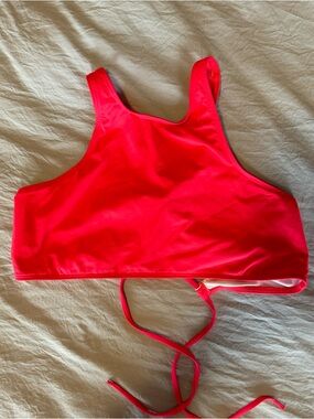 Simons Kids Neon Pink Swim Bikini Top